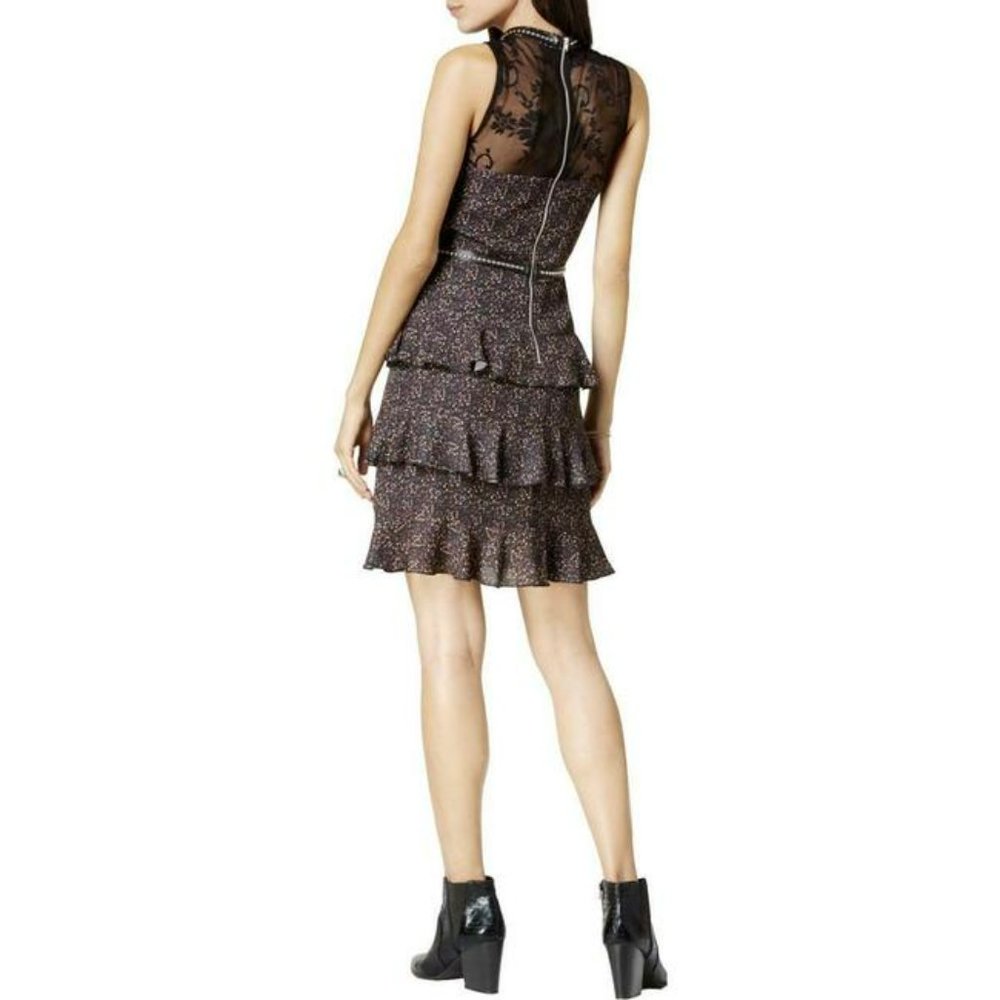 Glam by Glamorous Women's Lace-Yoke Tiered Dress.  SZ S - Picture 2 of 5
